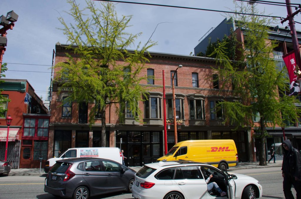 The Wing Sang Building is the oldest building in Vancouver's Chinatown and now houses a private art collection